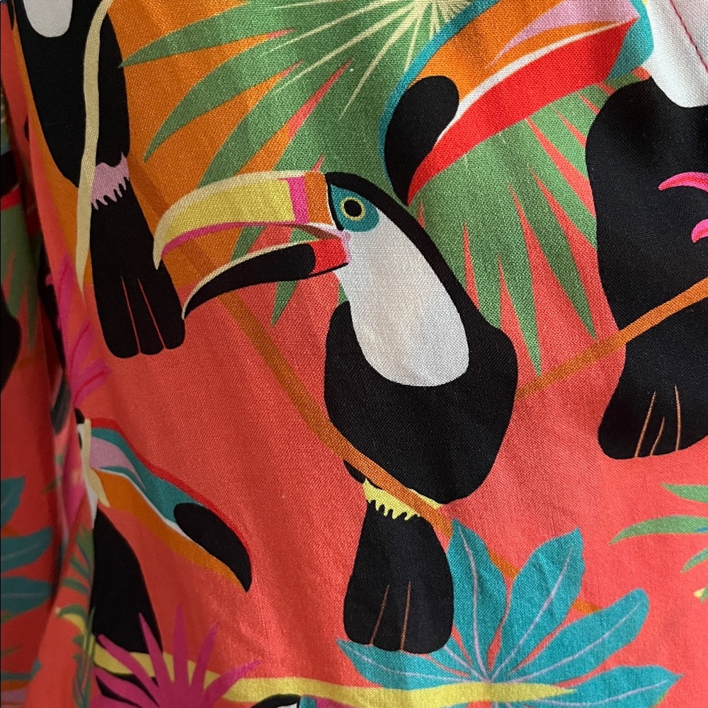 Farm Rio Tropical Print Wrap Top - Picture 12 of 13